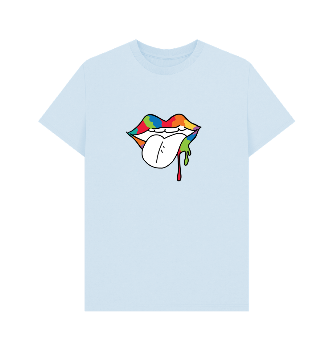 Sky Blue Printed T-shirt