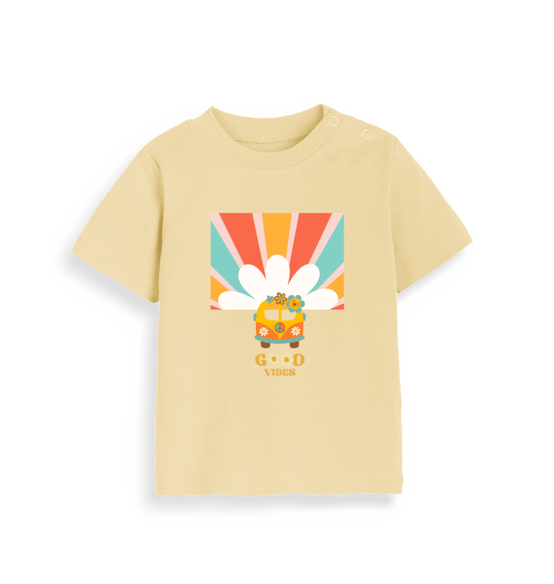 Soft Yellow Printed Kids T-Shirt