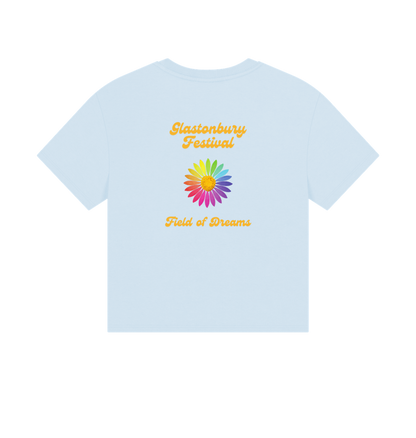 Sky Blue Printed T-shirt