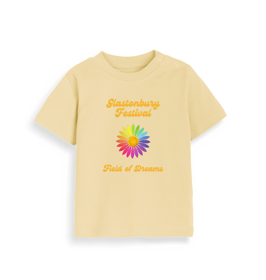 Soft Yellow Printed Kids T-Shirt