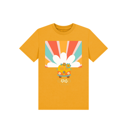 Mustard Printed Kids T-Shirt