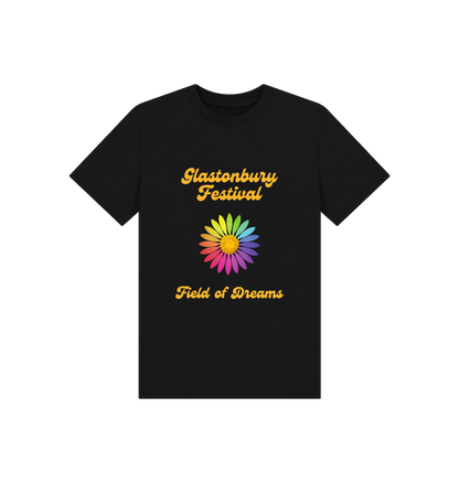 Black Printed Kids T-Shirt