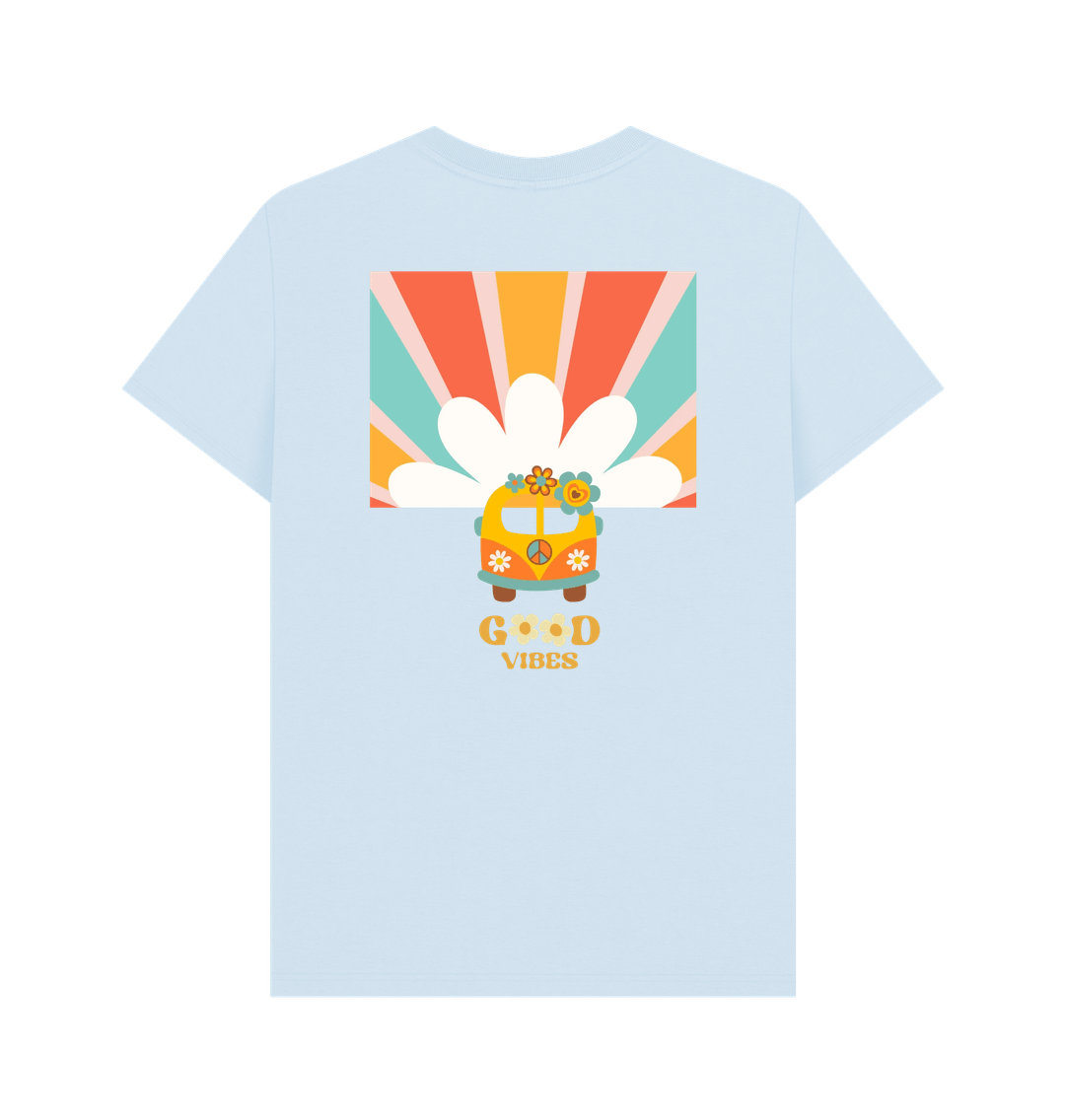 Sky Blue Printed T-shirt