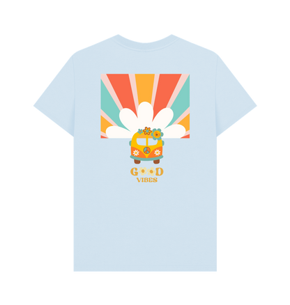 Sky Blue Printed T-shirt