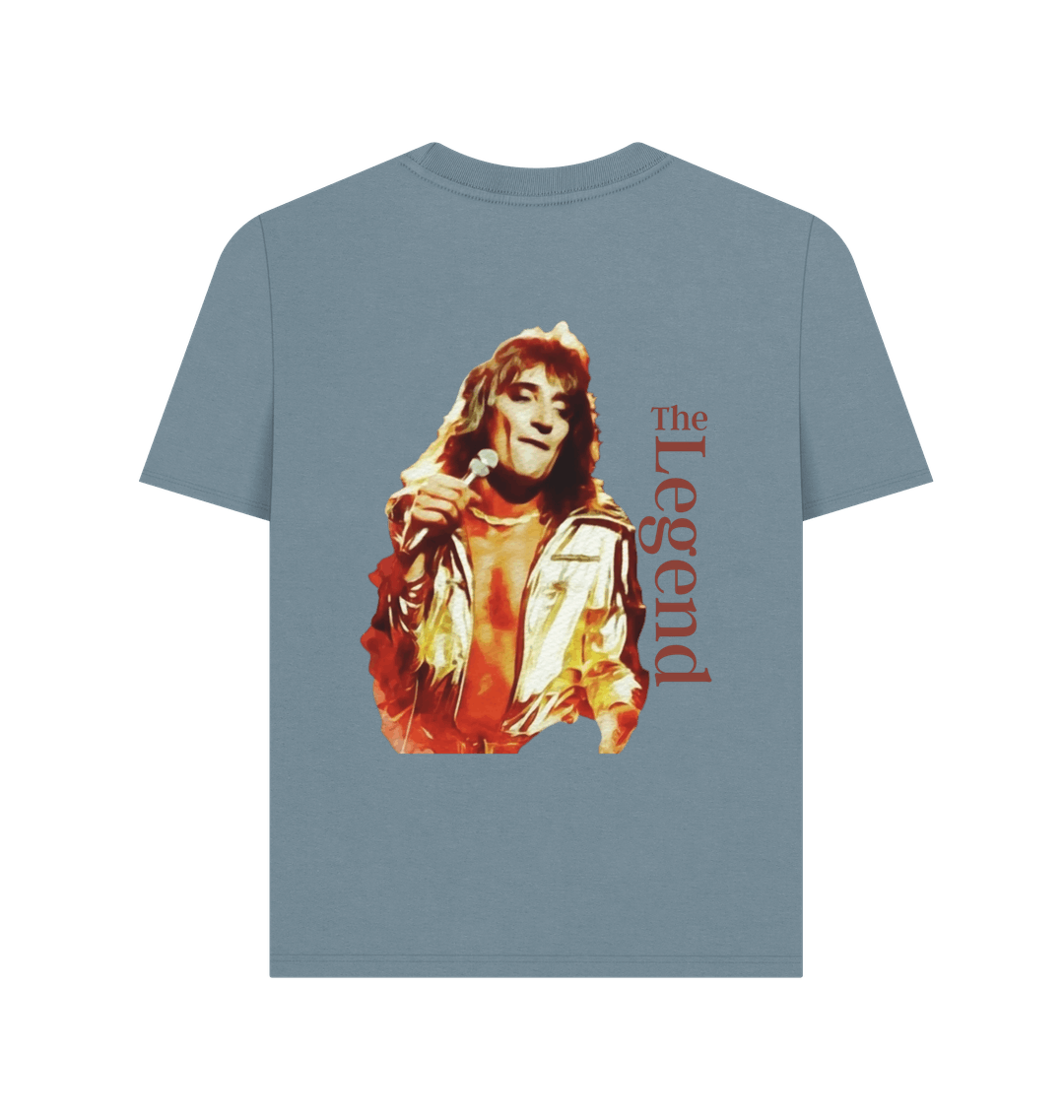 Stone Blue Printed T-shirt