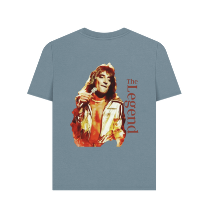 Stone Blue Printed T-shirt