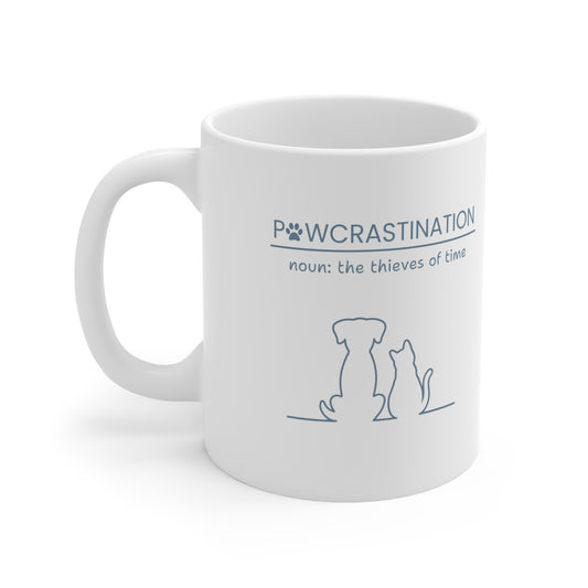 Pawcrastination Mug - Grey