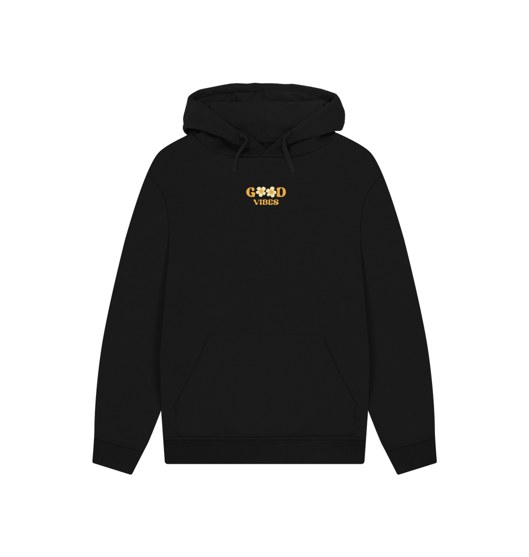 Black Printed Hoody