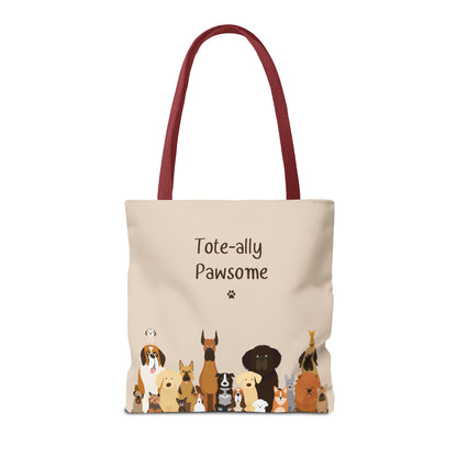 The Woof Pack Collection: Tote-ally Pawsome Tote Bag (Almond)