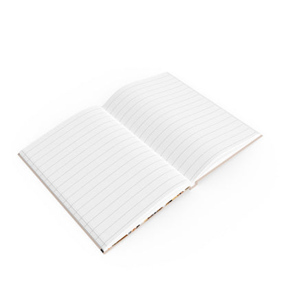The Woof Pack Collection: 'Words of Pawsitivity' Hard Back Notebook (Almond)