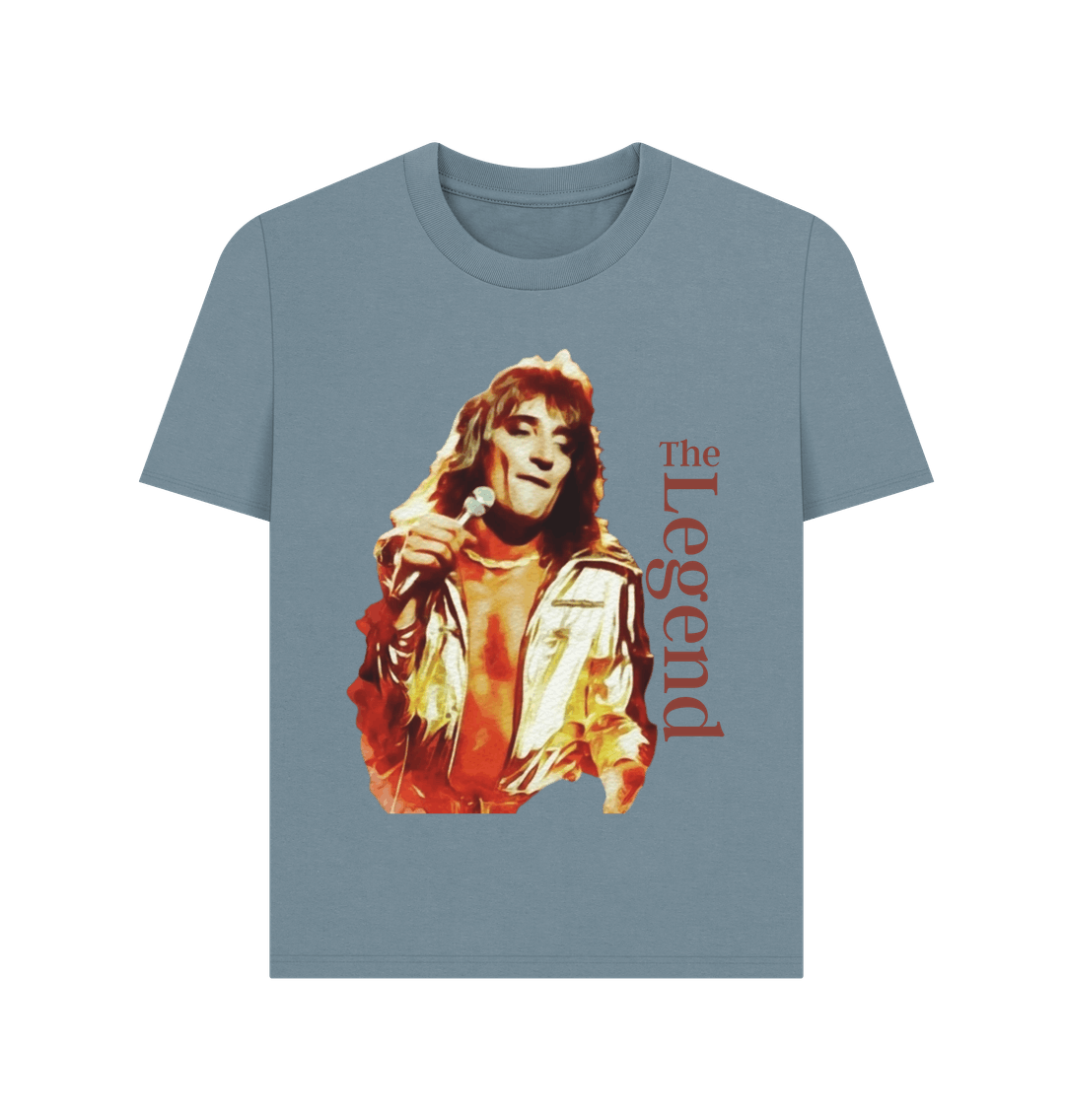 Stone Blue Printed T-shirt