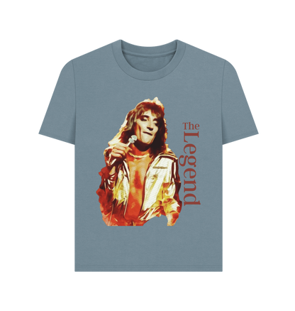 Stone Blue Printed T-shirt