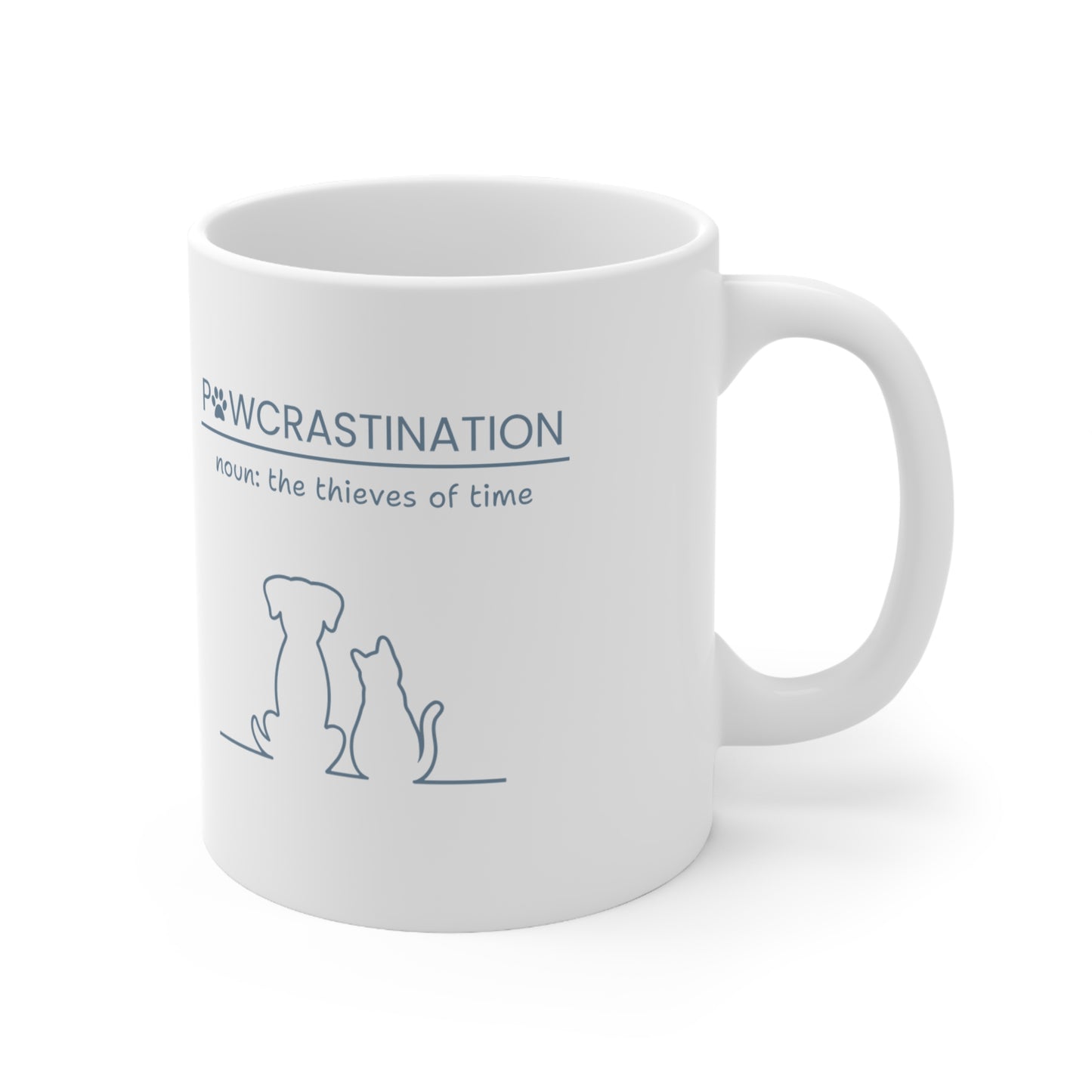 Pawcrastination Mug - Grey