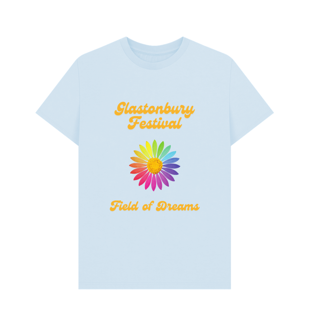 Sky Blue Printed T-shirt