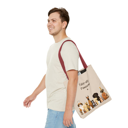 The Woof Pack Collection: Tote-ally Pawsome Tote Bag (Almond)