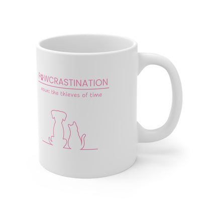 Pawcrastination Mug - Pink