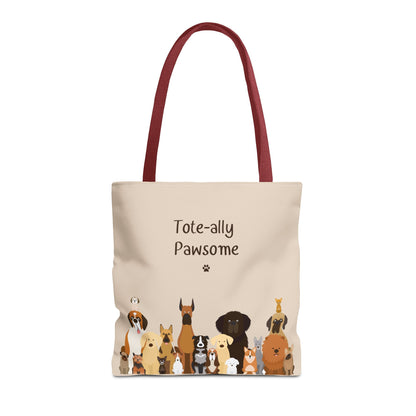 The Woof Pack Collection: Tote-ally Pawsome Tote Bag (Almond)