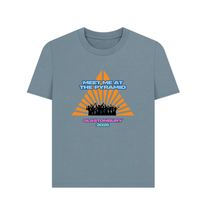 Stone Blue Printed T-shirt