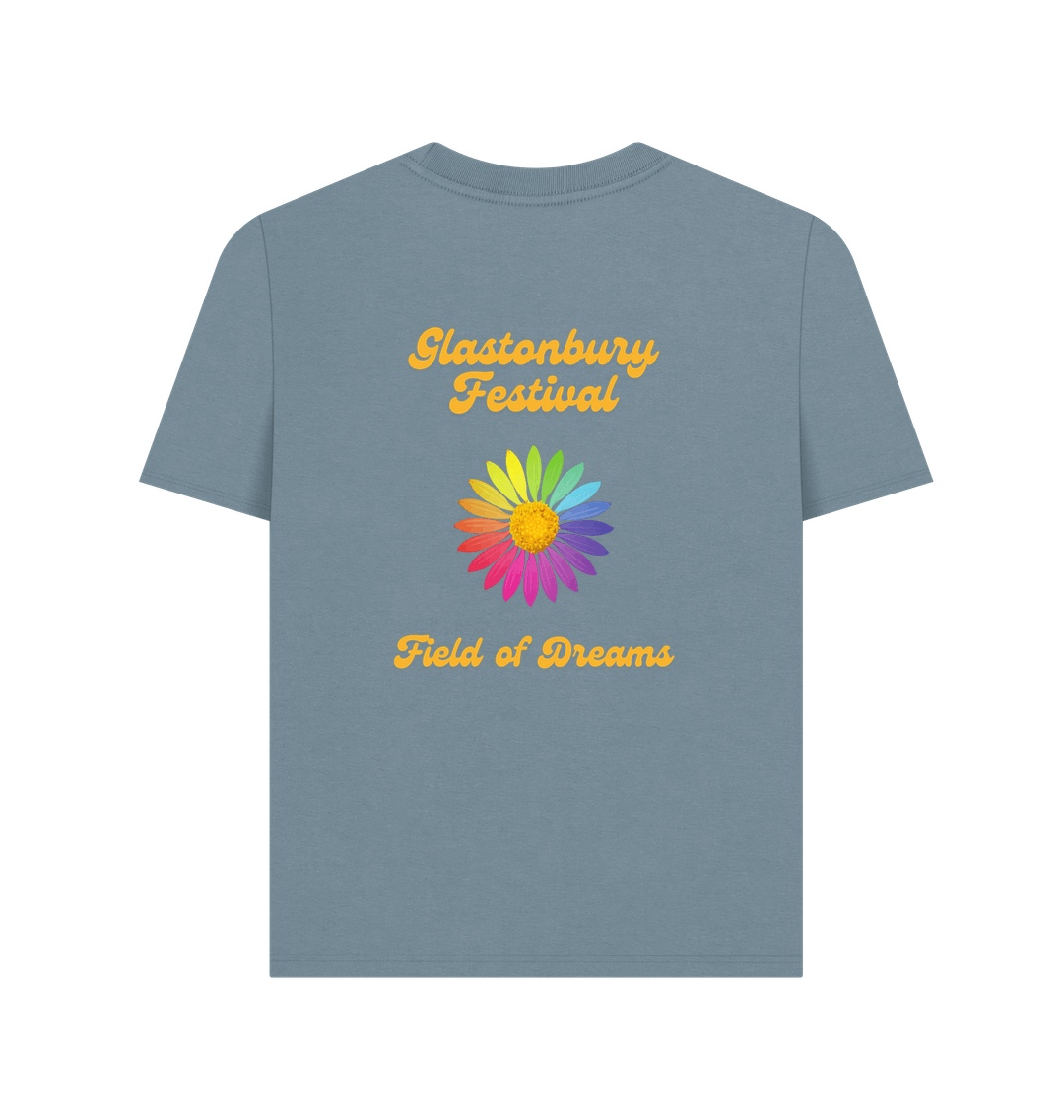 Stone Blue Printed T-shirt