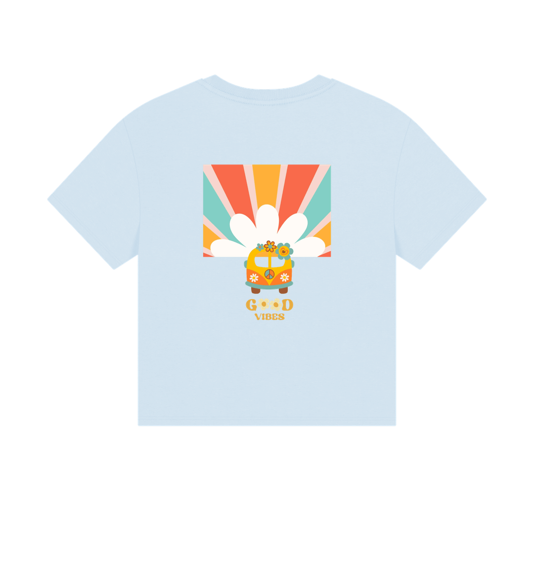 Sky Blue Printed T-shirt