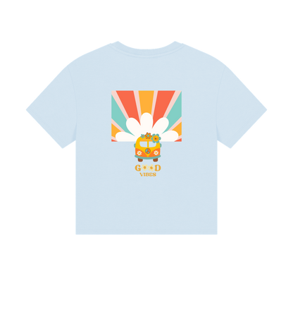 Sky Blue Printed T-shirt