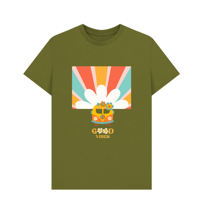 Moss Green Printed T-shirt