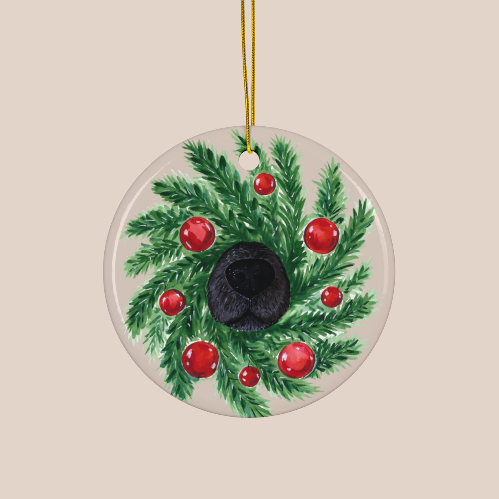 Doggy Nose Wreath - Black