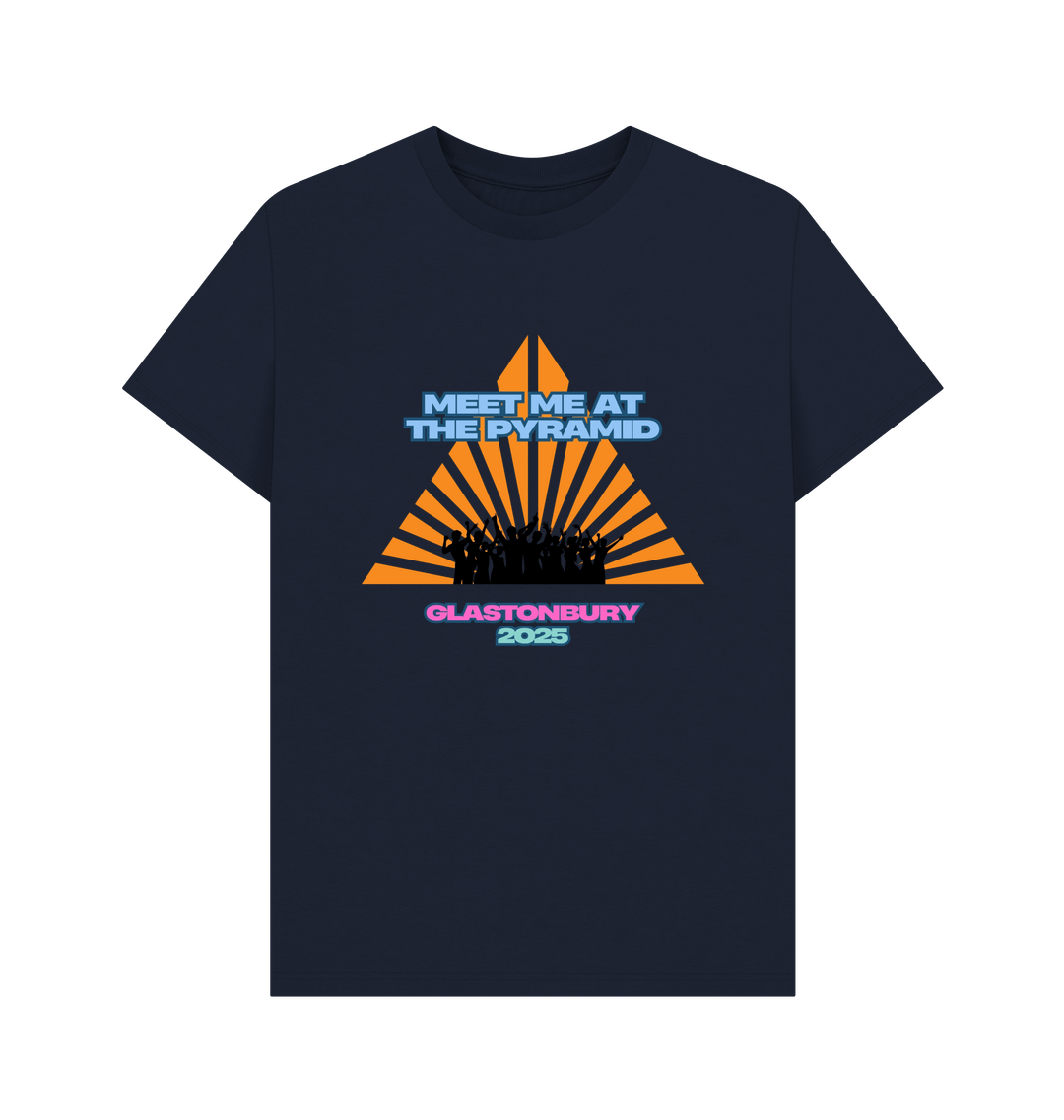 Navy Blue Printed T-shirt