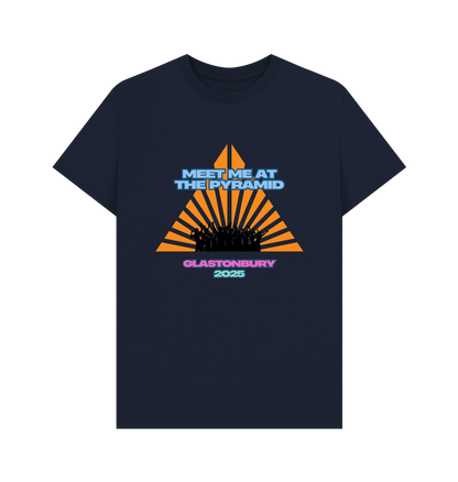 Navy Blue Printed T-shirt