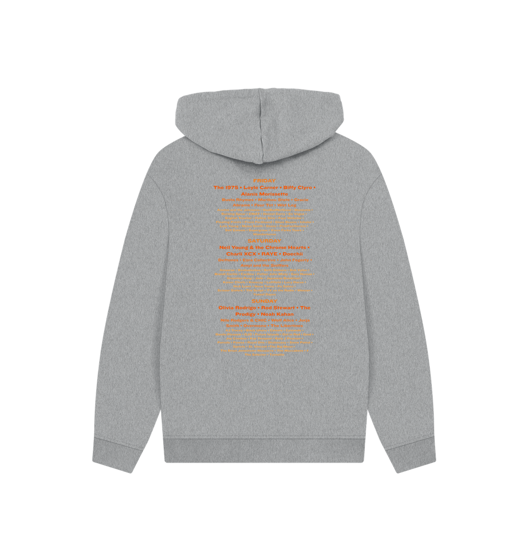 Athletic Grey Printed Hoody