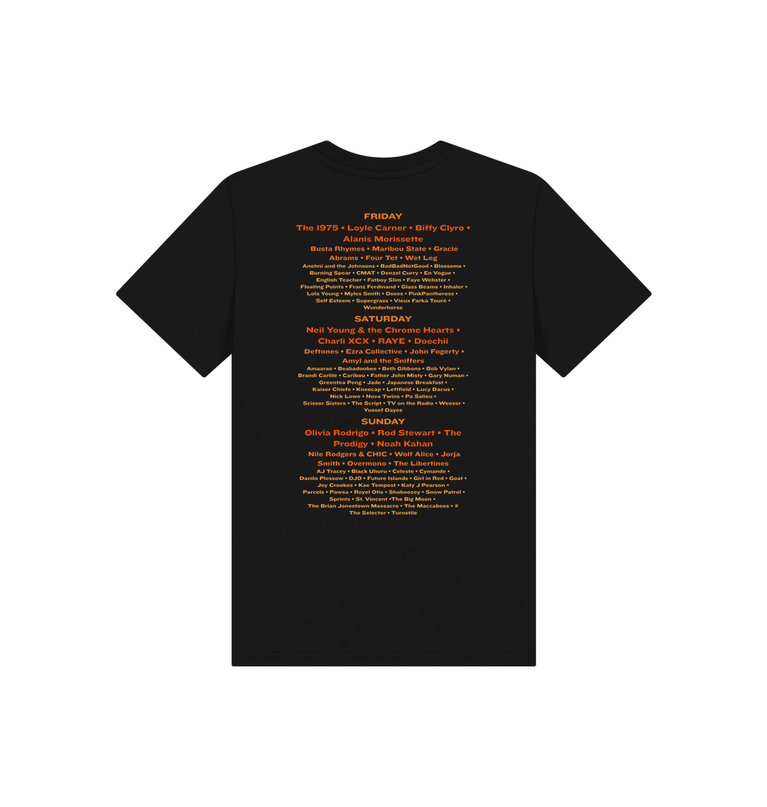 Black Printed Kids T-Shirt