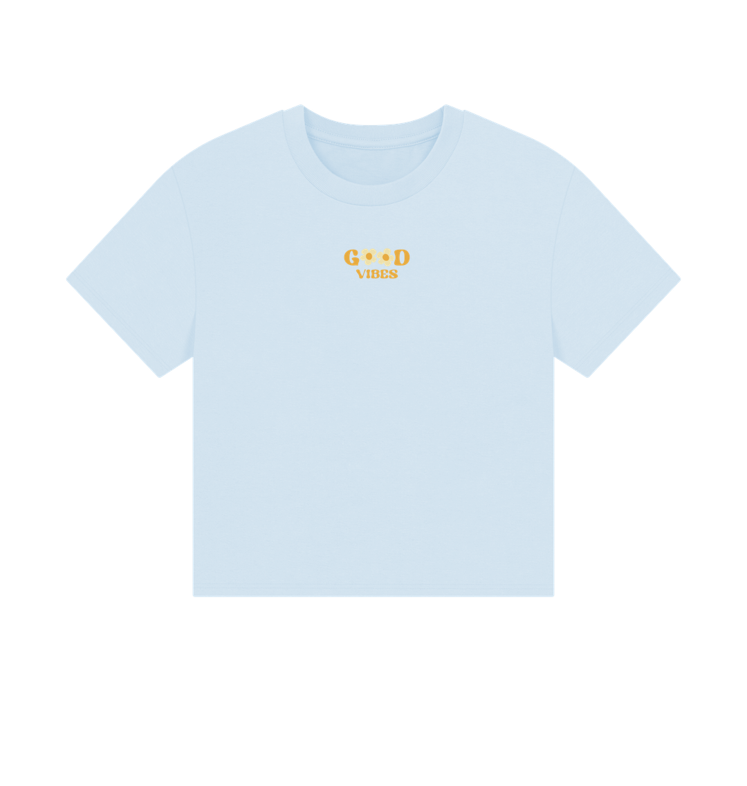 Sky Blue Printed T-shirt