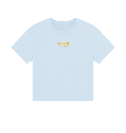 Sky Blue Printed T-shirt