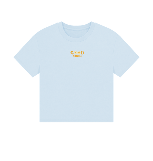 Sky Blue Printed T-shirt