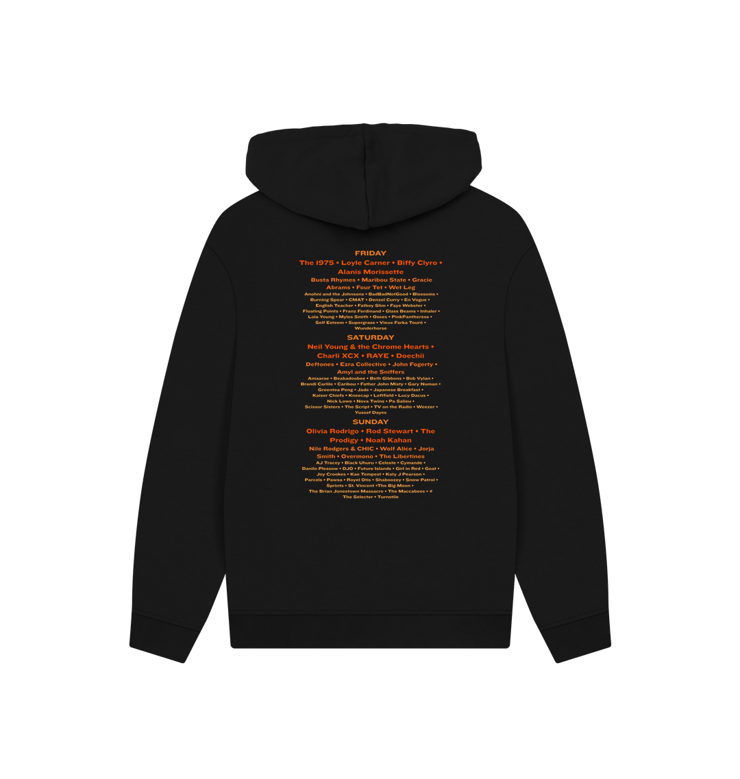 Black Printed Hoody