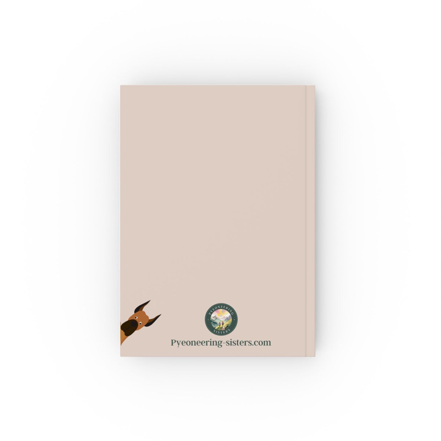 The Woof Pack Collection: 'Words of Pawsitivity' Hard Back Notebook (Almond)