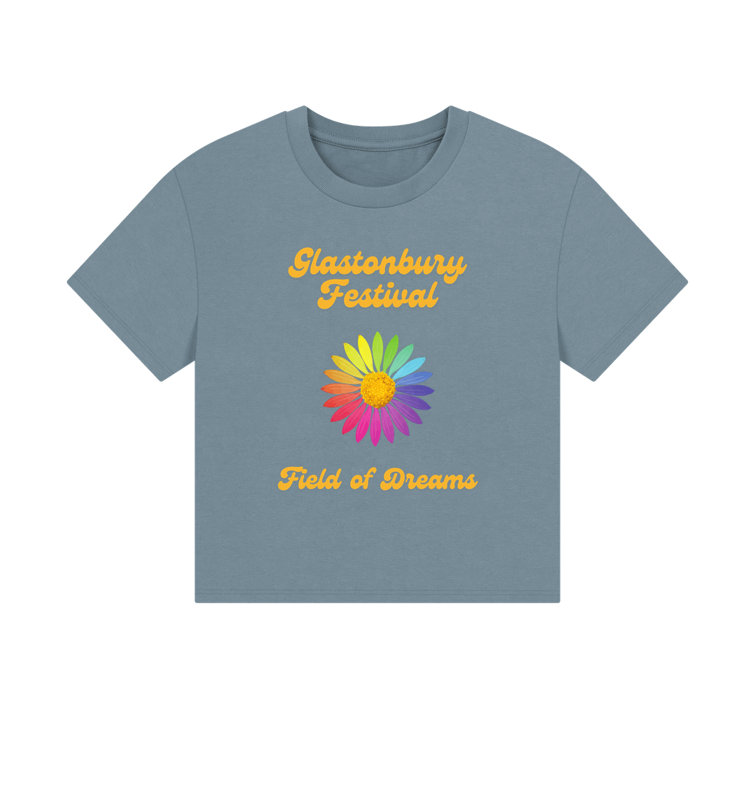 Stone Blue Printed T-shirt