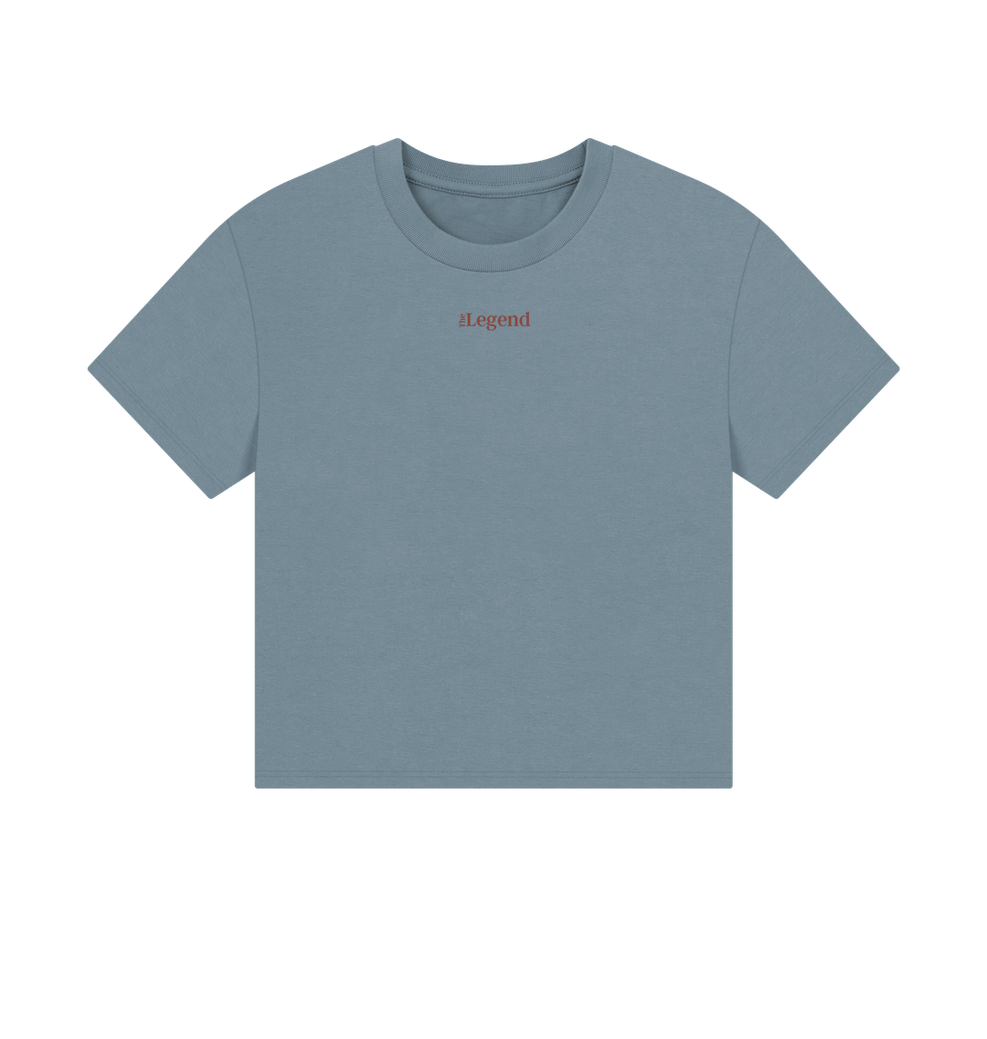 Stone Blue Printed T-shirt