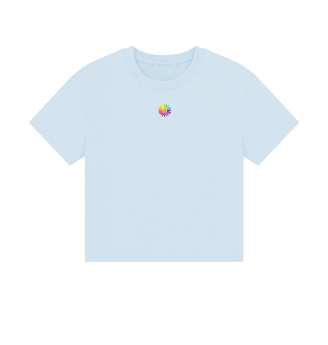 Sky Blue Printed T-shirt