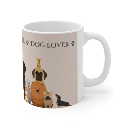The Woof Pack Collection: 'Dog Lover' Ceramic Mug