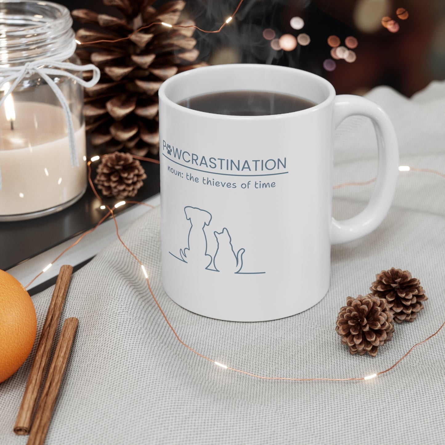 Pawcrastination Mug - Grey