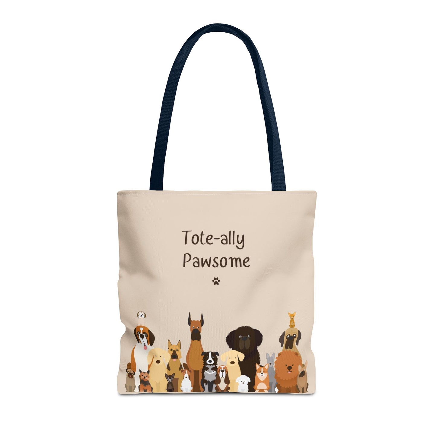 The Woof Pack Collection: Tote-ally Pawsome Tote Bag (Almond)