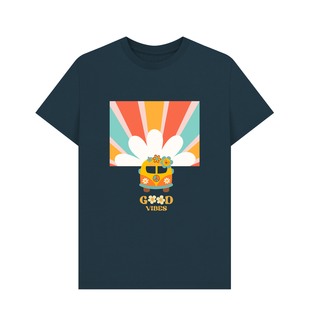 Denim Blue Printed T-shirt