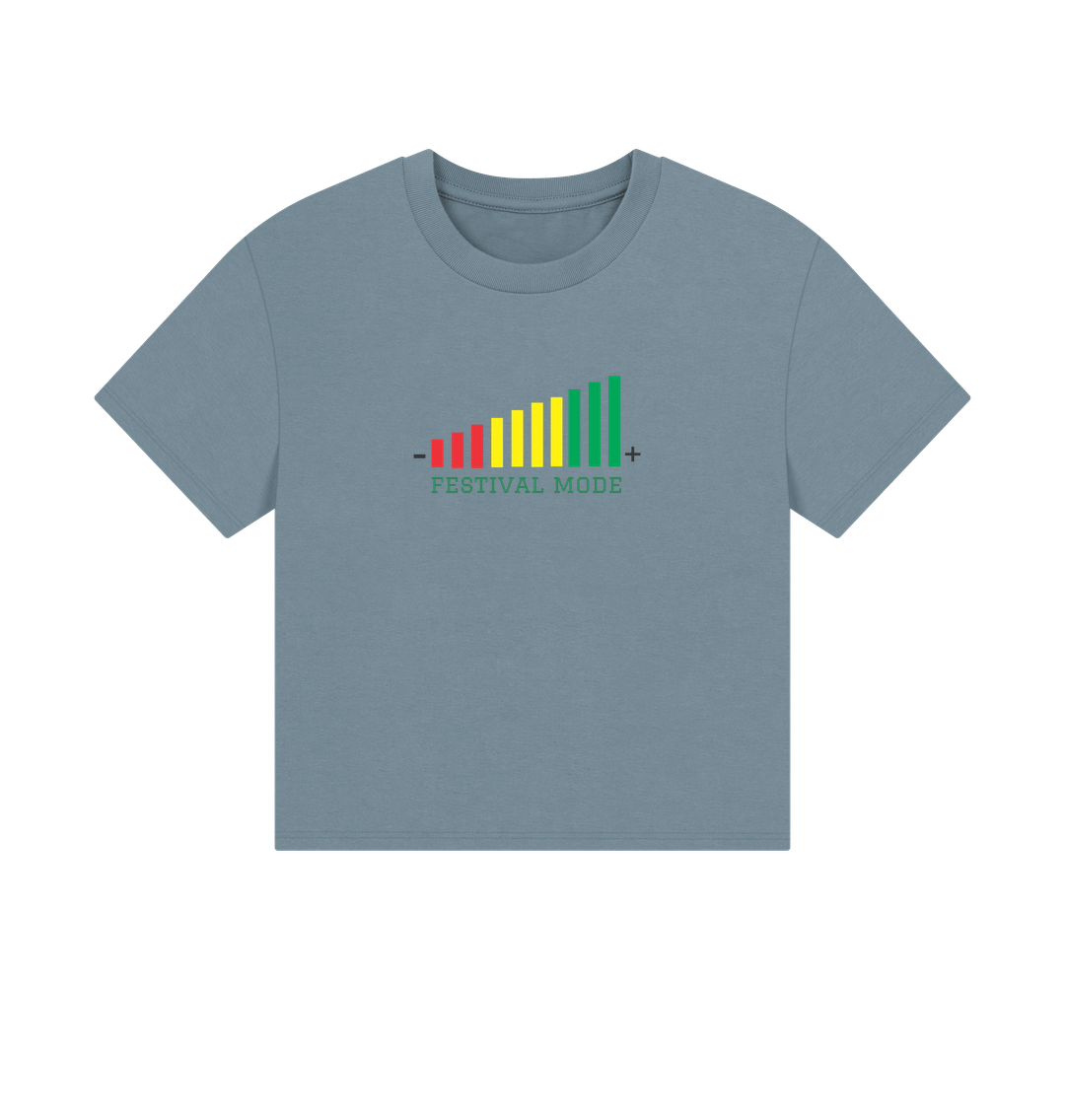 Stone Blue Printed T-shirt