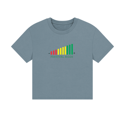 Stone Blue Printed T-shirt