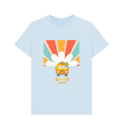 Sky Blue Printed T-shirt