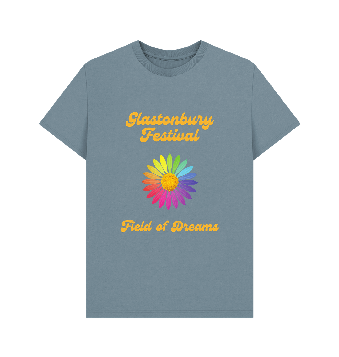 Stone Blue Printed T-shirt