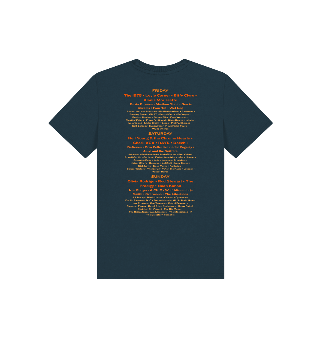 Denim Blue Printed Kids T-Shirt