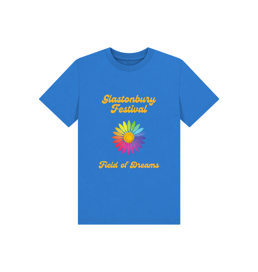 Bright Blue Printed Kids T-Shirt