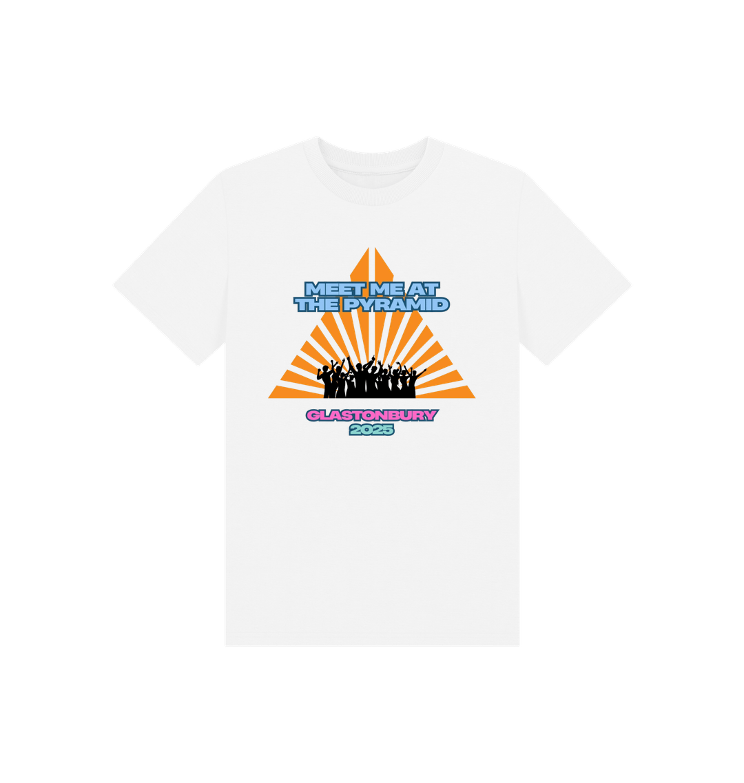 White Printed Kids T-Shirt